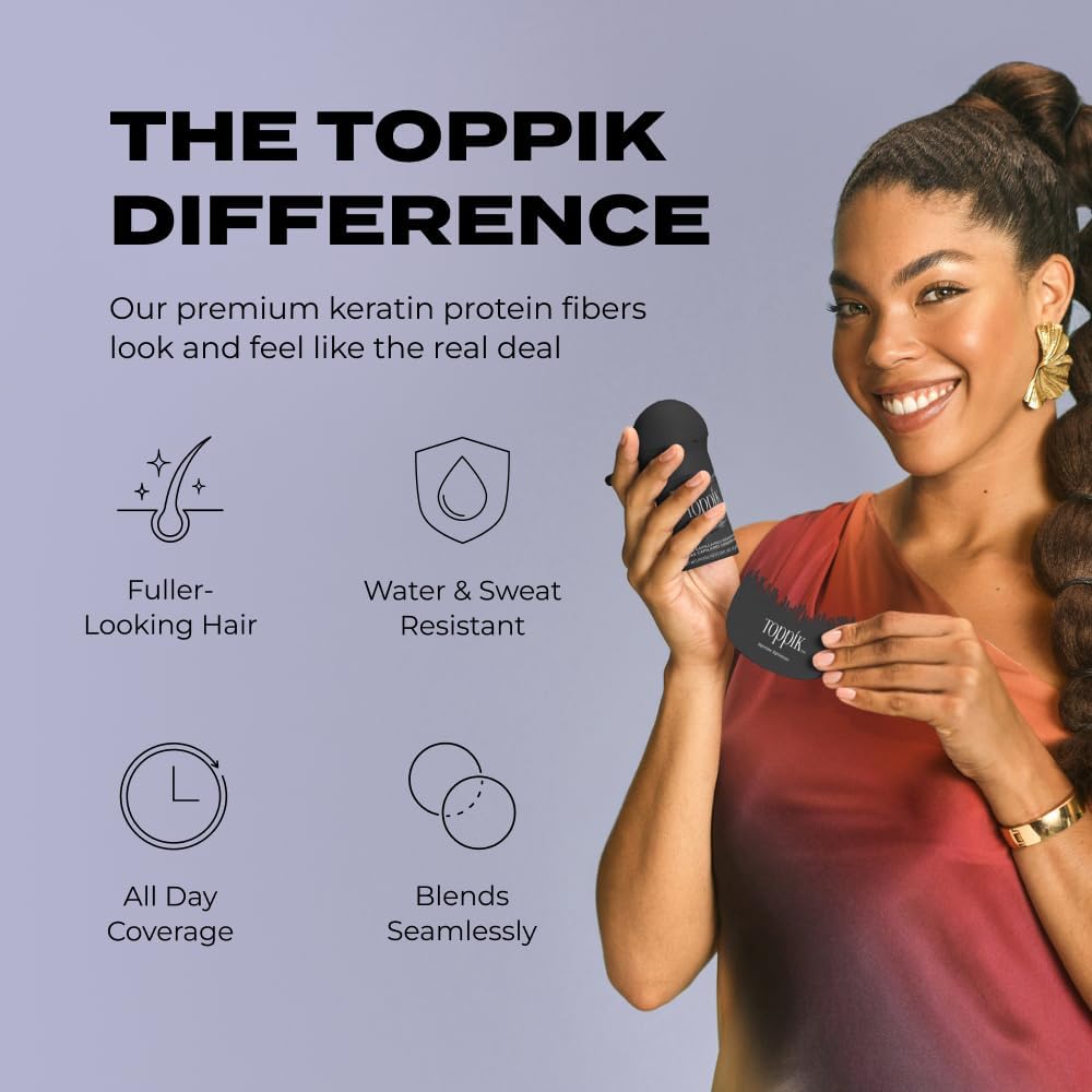 Detalle 2 de TOPPIK Densifying Hair Fibres Medium Blonde