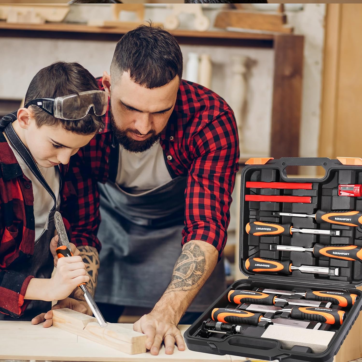 Thumbnail 6 de Ezkamfort 13-Piece Wood Chisel Set