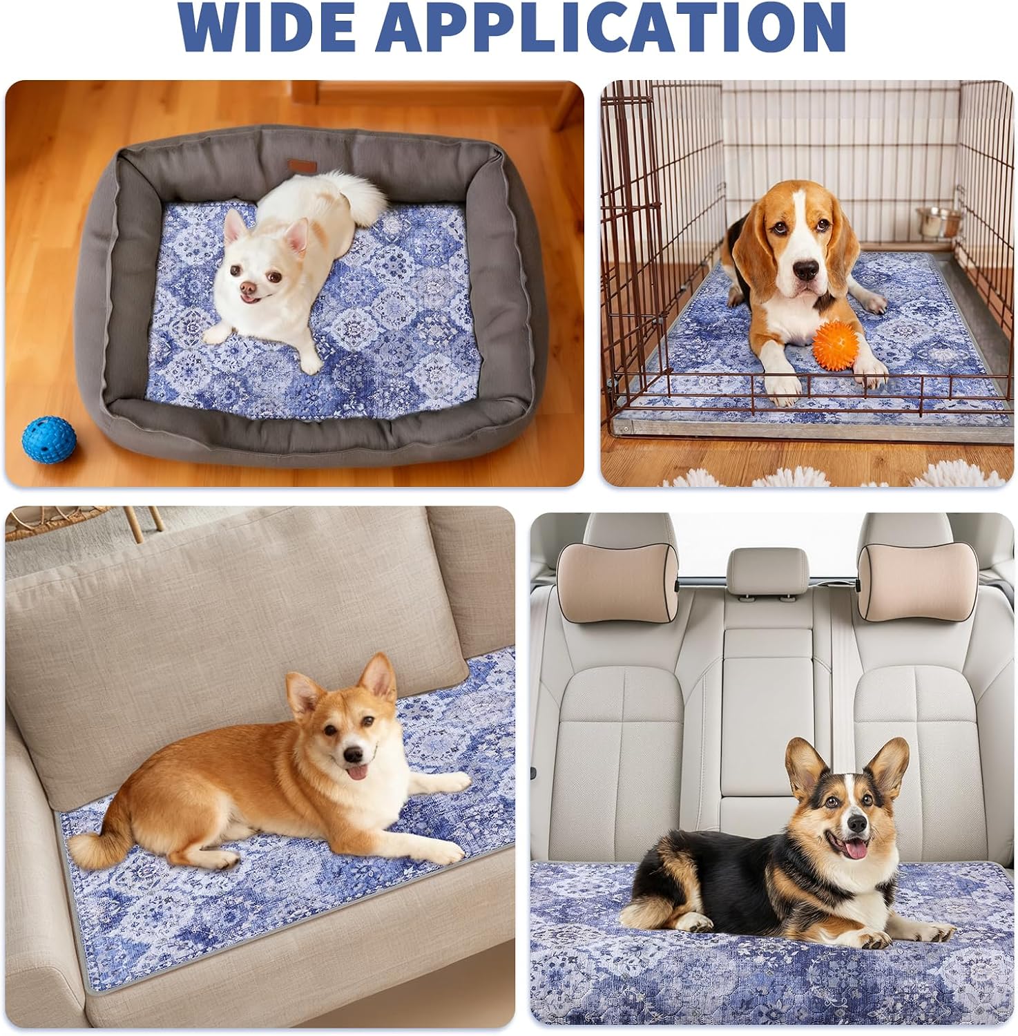 Thumbnail 6 de Aruiliya Reusable Washable Puppy Pads (2 Pack) – 60 x 90 cm