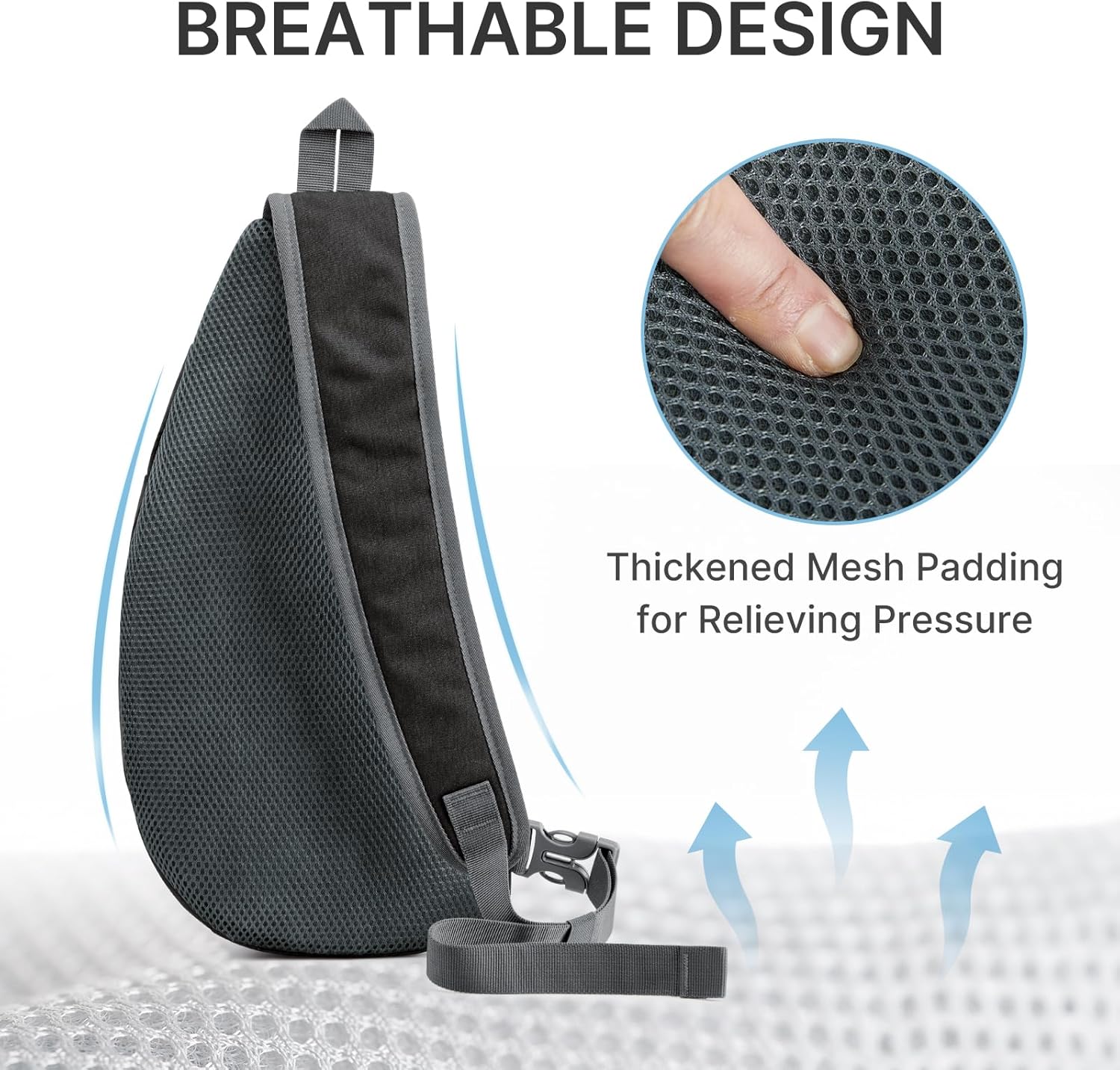 Thumbnail 4 de G4Free Leichte Brusttasche Sling Rucksack 39,5 × 21 × 8,4 cm – Vielseitige Dreiecks-Tasche für Wandern, Radfahren und Alltag