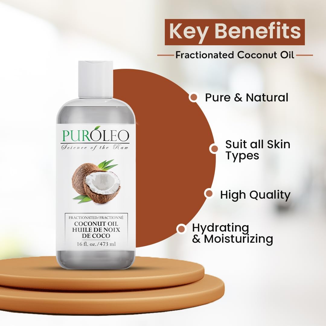 Detalle 2 de PUROLEO Fractionated Coconut Oil 473 mL