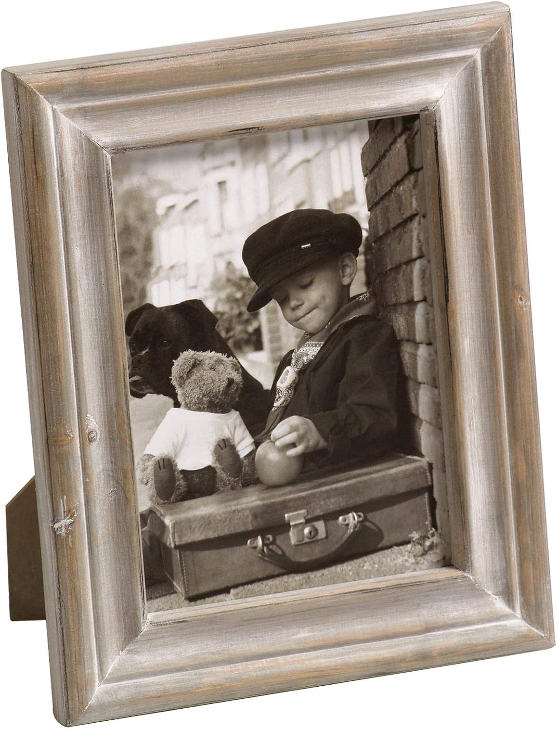 Detalle de Walther Design Cadre Photo Dijon 10 x 15 cm – Cadre portrait en bois marron QU015P