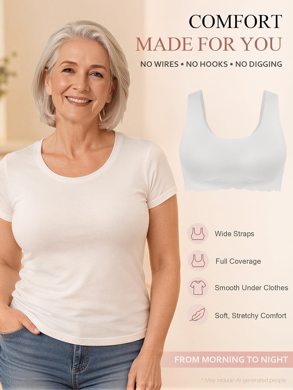 Thumbnail 5 de Wireless Pullover Bra with Removable Pads