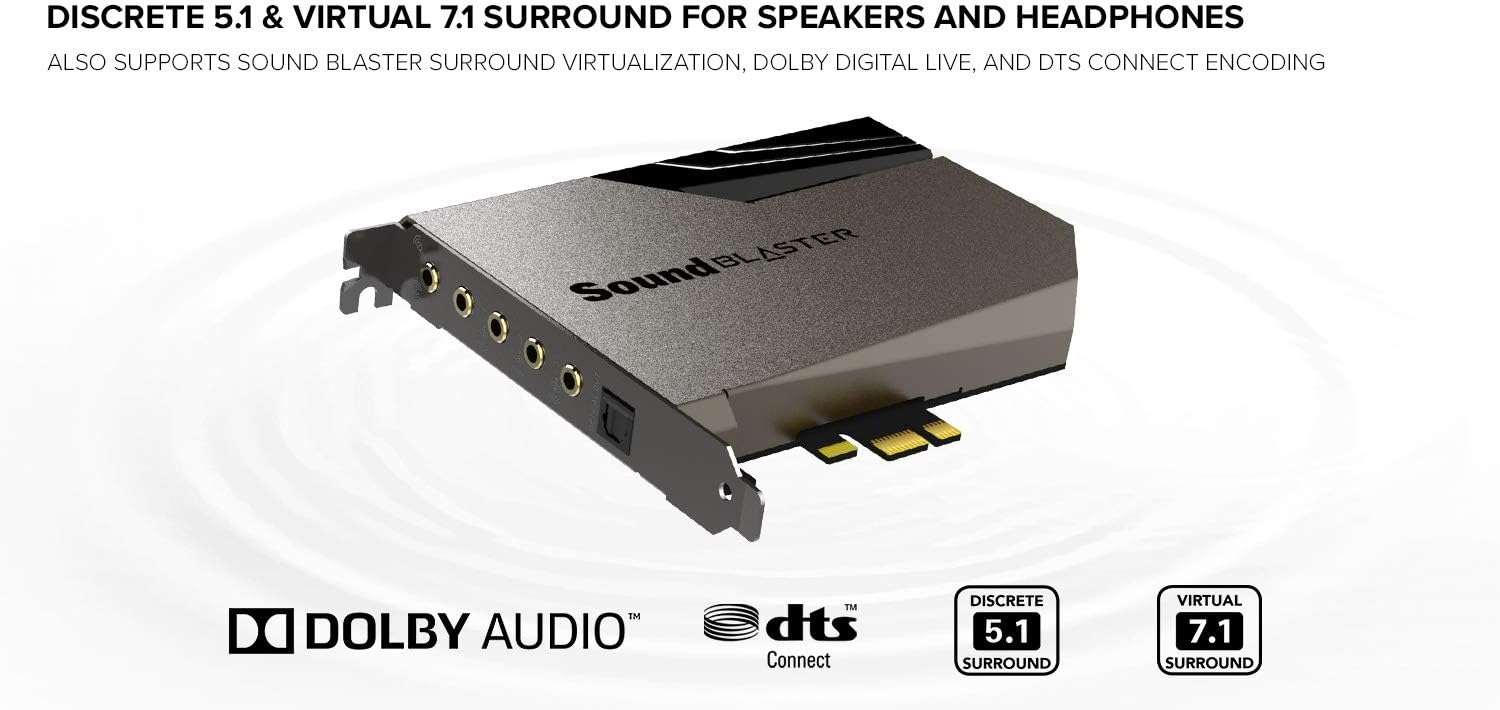 Detalle 2 de Creative Sound Blaster AE-7 SB1800 – karta dźwiękowa PCIe x4, surround 7.1