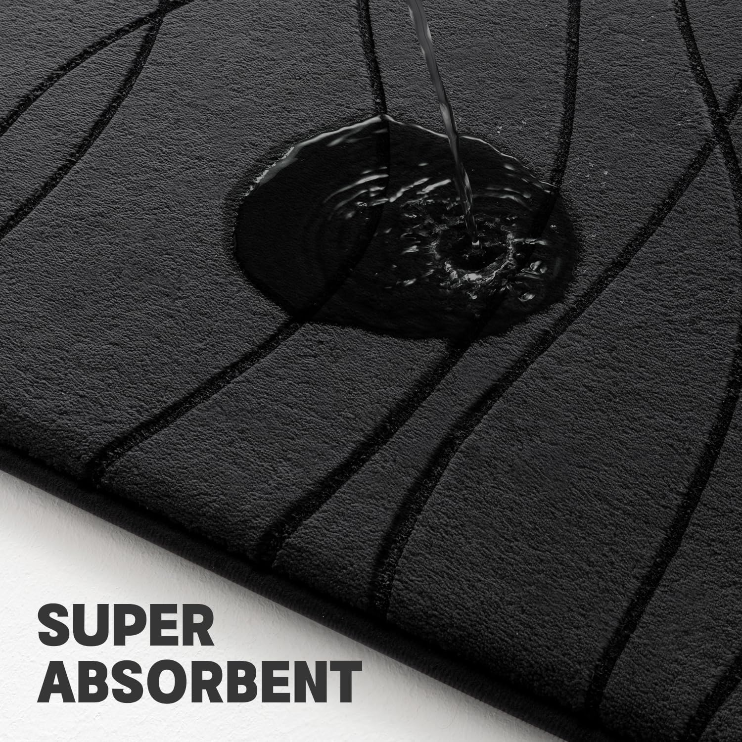 Thumbnail 2 de YIHOUSE Memory Foam Bath Rug Set 5-Piece