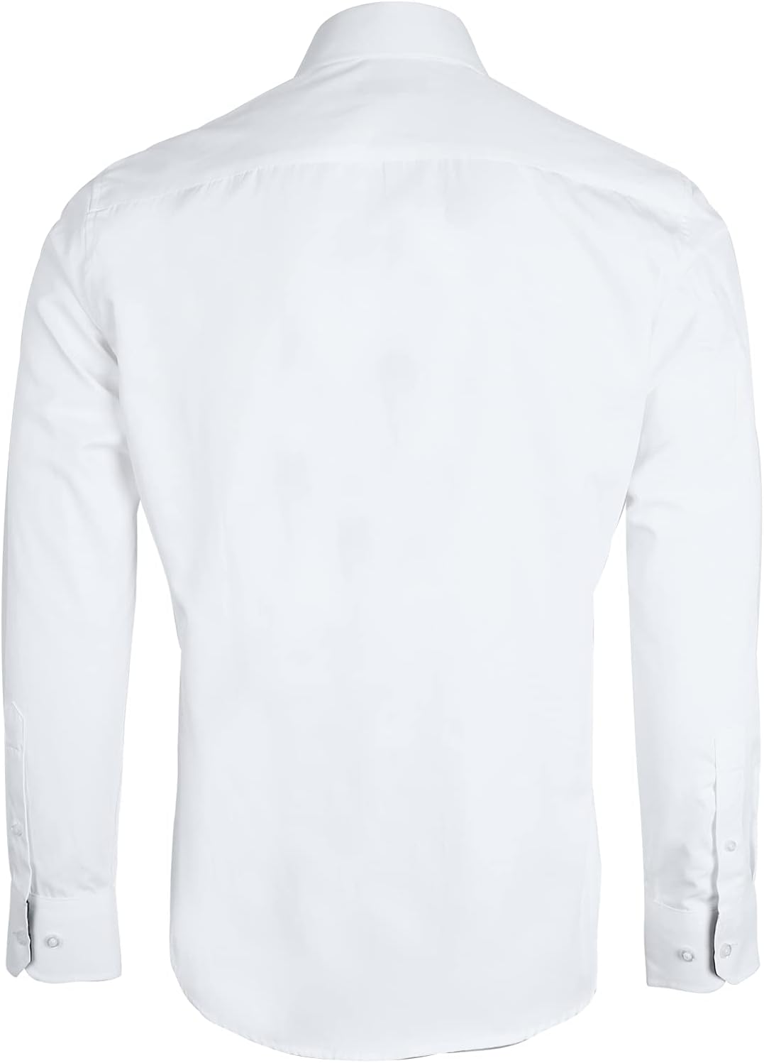 Detalle de Alizeal Mens Business Slim Fit Dress Shirt Long Sleeve Patchwork Button Closure Shirt