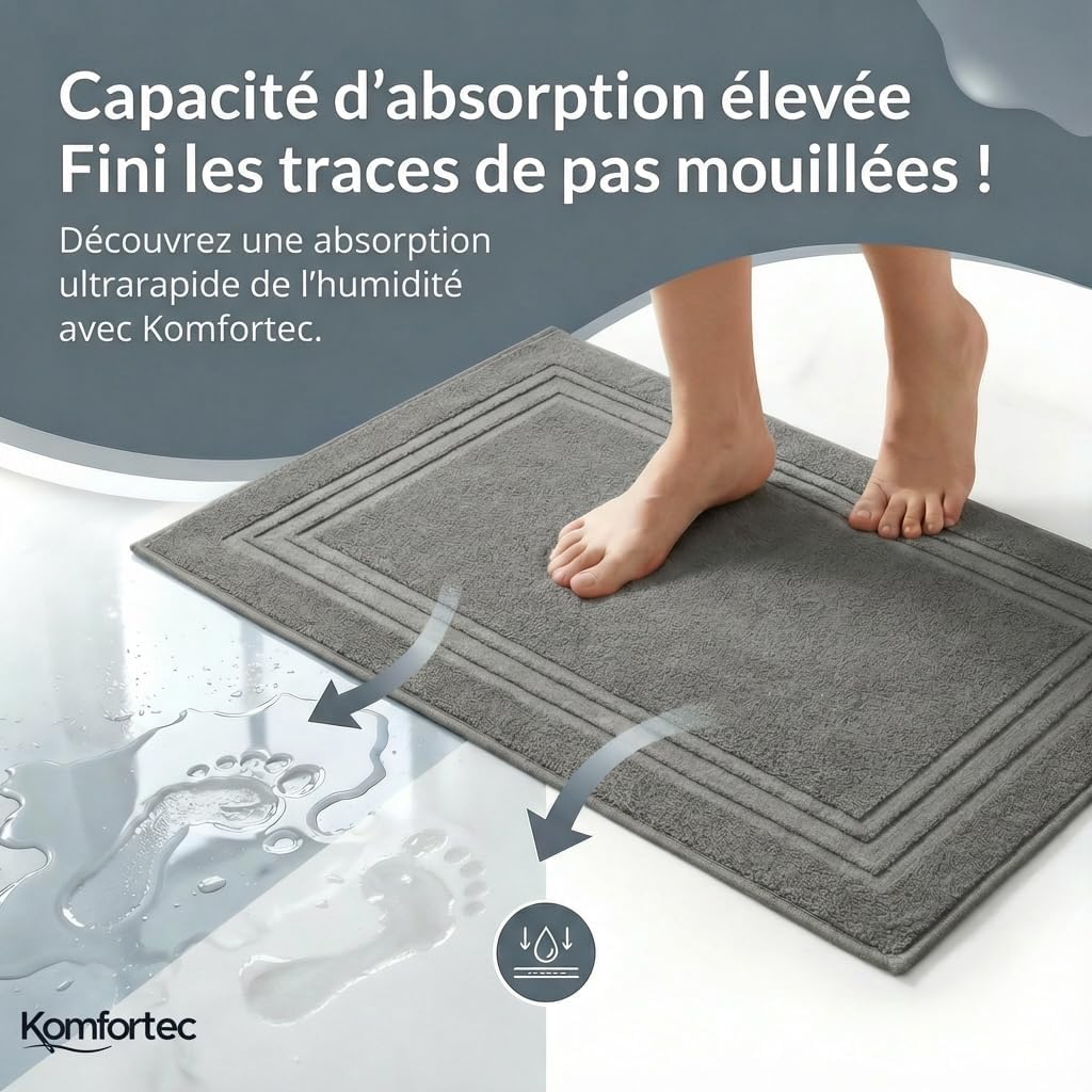Thumbnail 2 de Komfortec Tapis de bain 50 x 70 cm