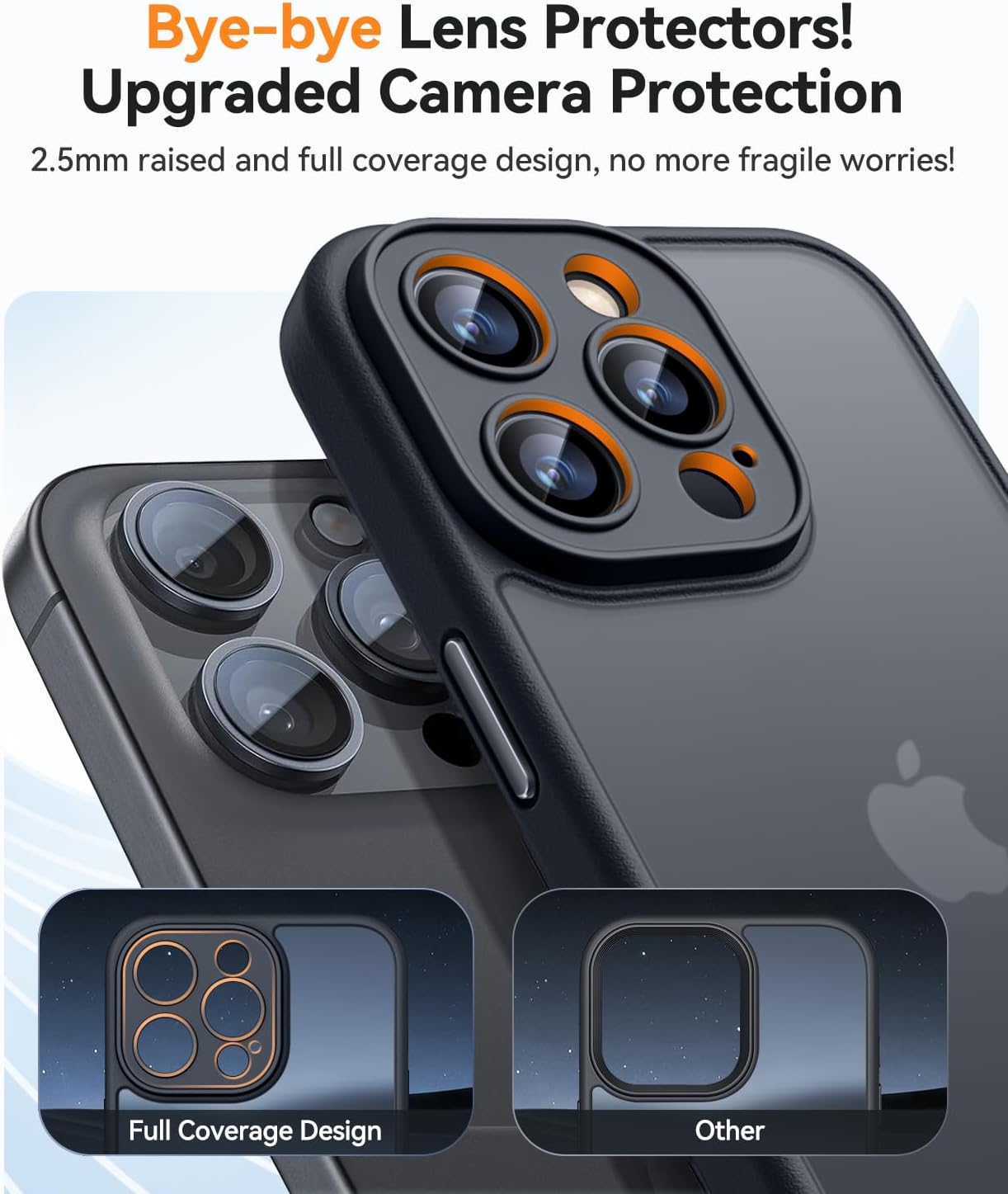 Thumbnail 2 de CANSHN Funda para iPhone 16 Pro 📱 Protección Total Cámara Negro