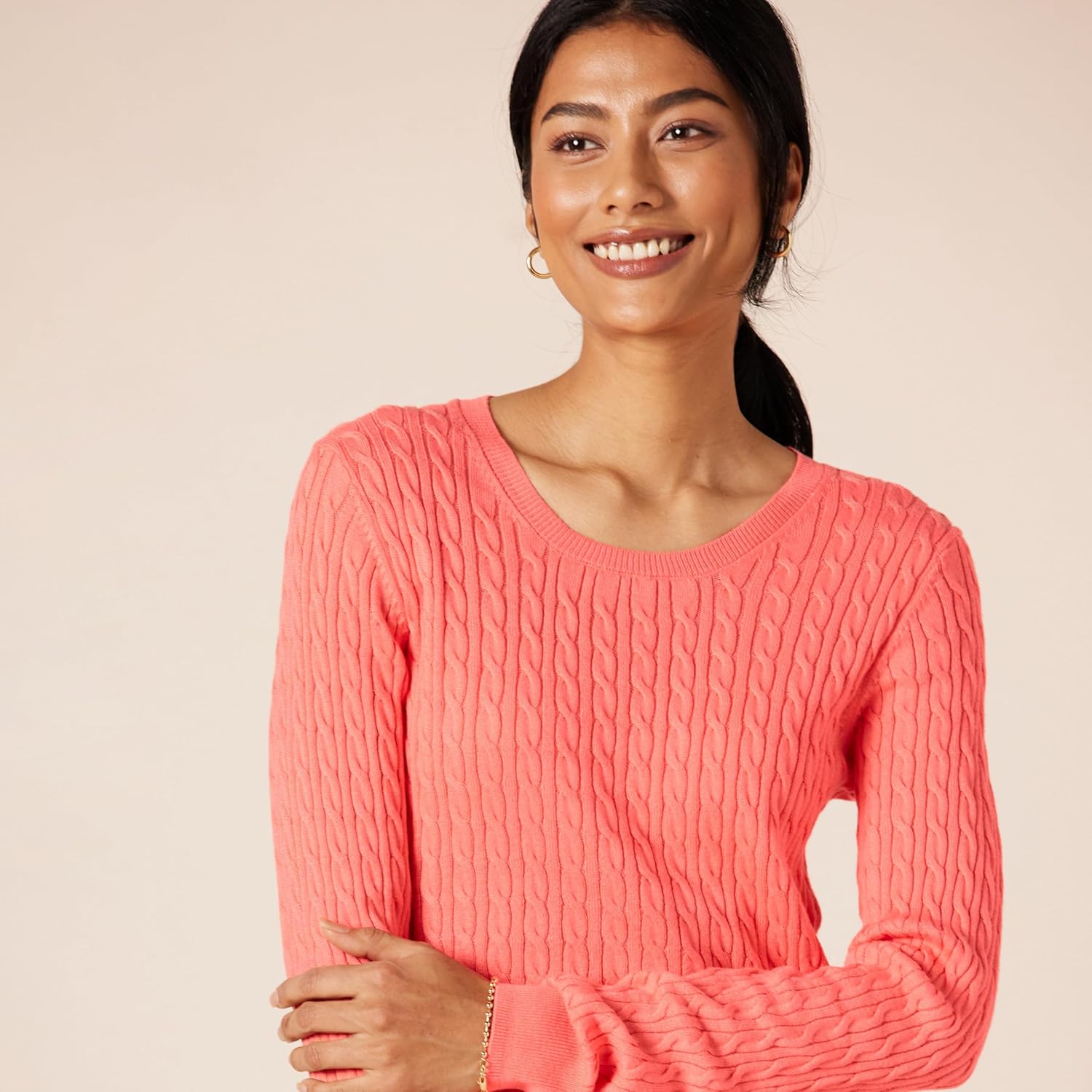 Thumbnail 2 de Amazon Essentials Langarm-Pullover mit Zopf