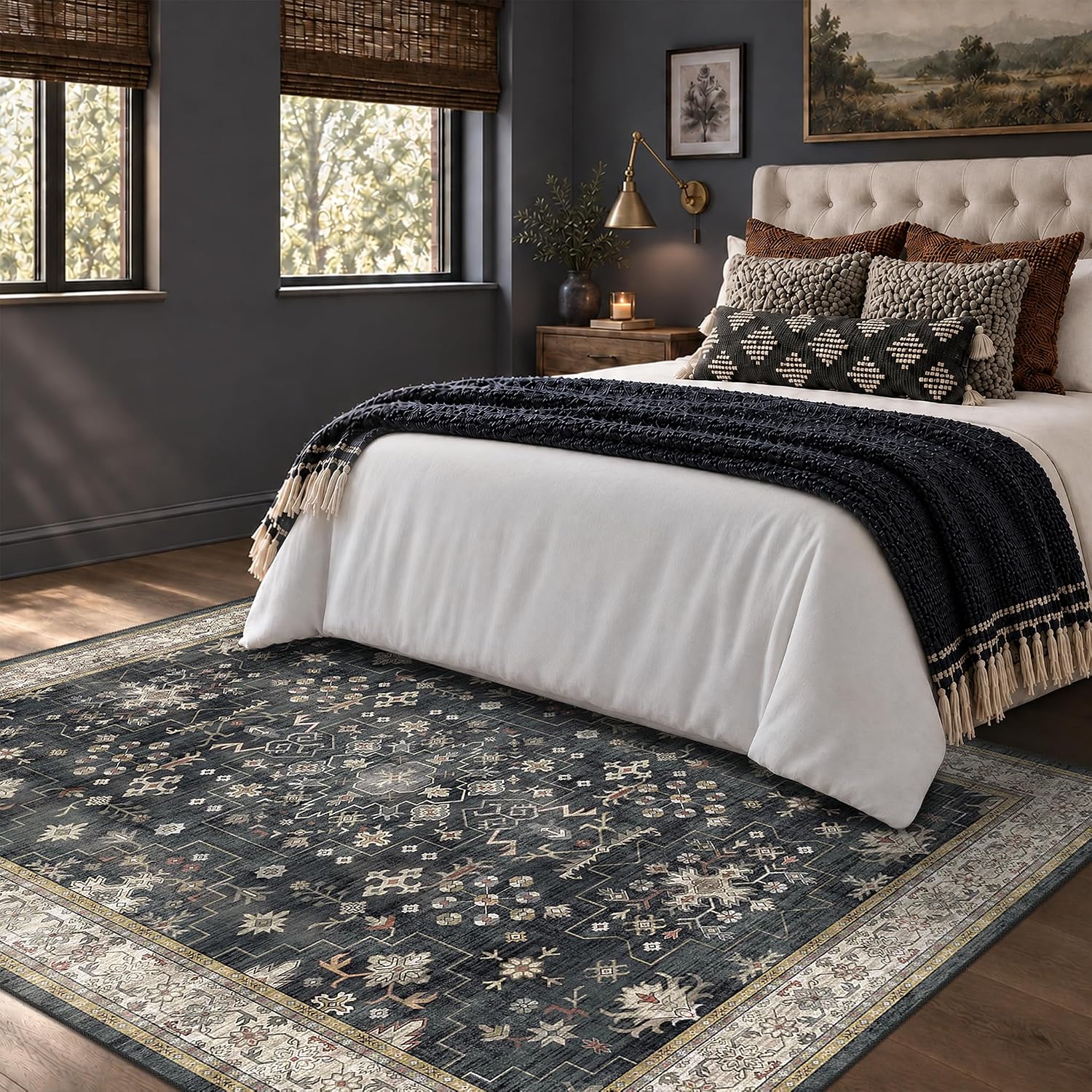 Thumbnail 5 de Hazo Haus Vintage Boho Rug 5 x 7 in