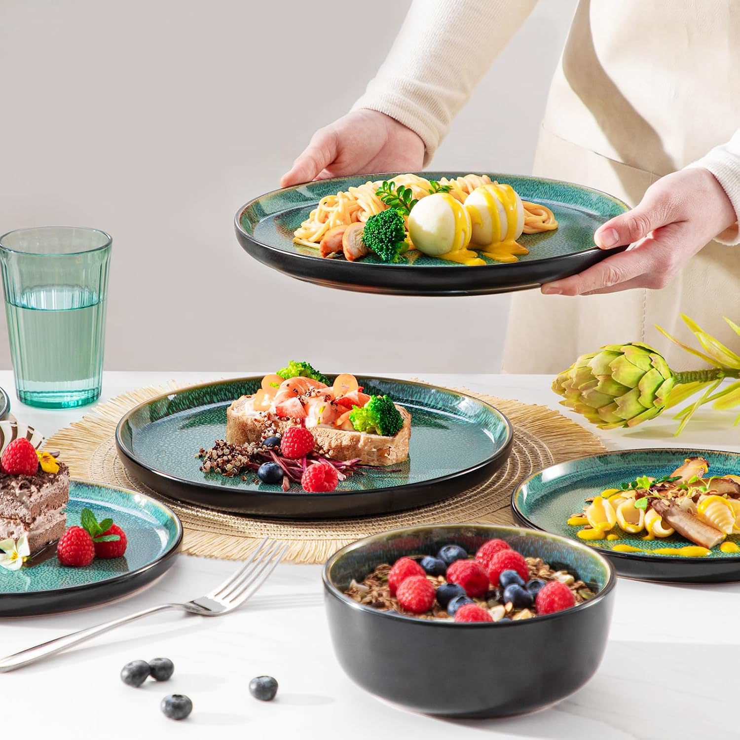 Thumbnail 4 de vancasso Playa Green Dinner Set 18‑piece
