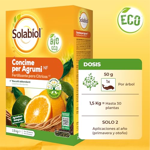 Detalle de Solabiol Fertilizante cítricos 1,5 kg 🌱