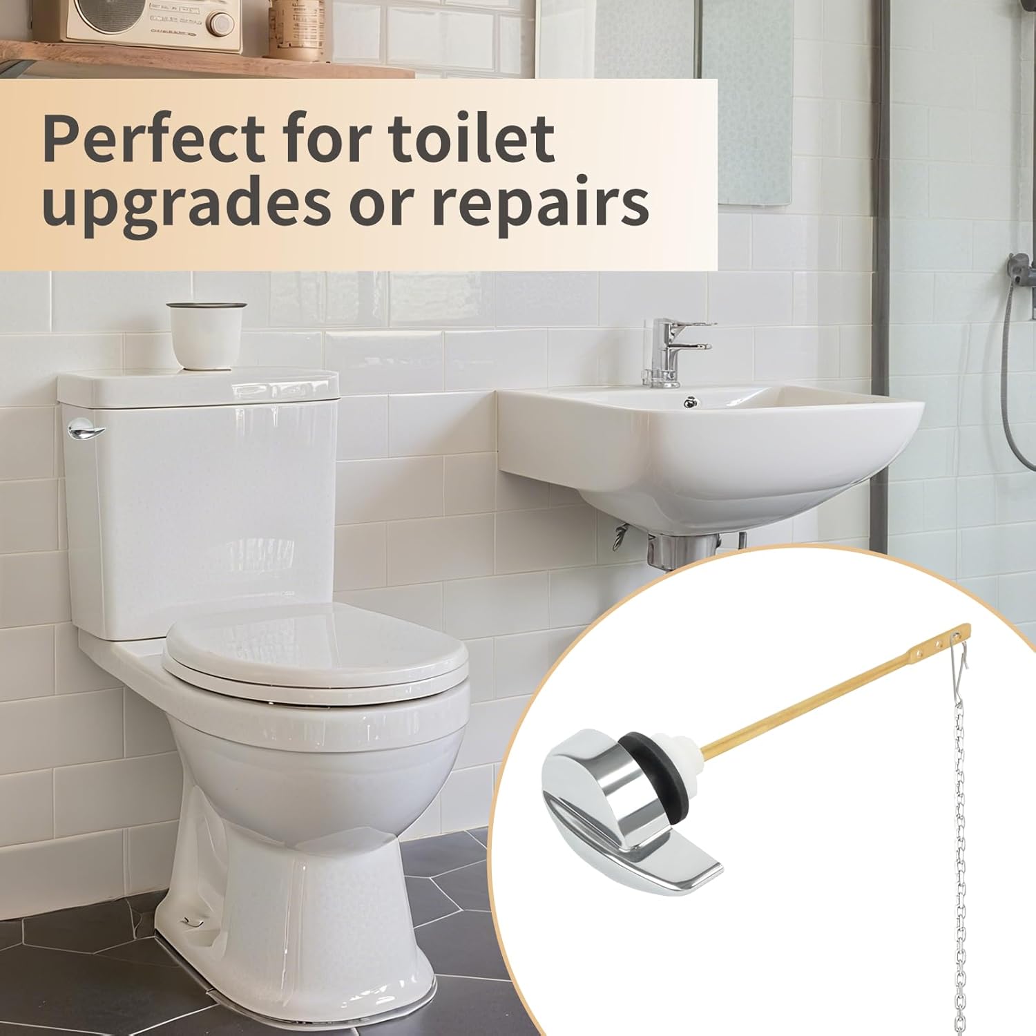 Thumbnail 5 de jamini Universal Side Mount Toilet Handle Kit 6.9" 🚽