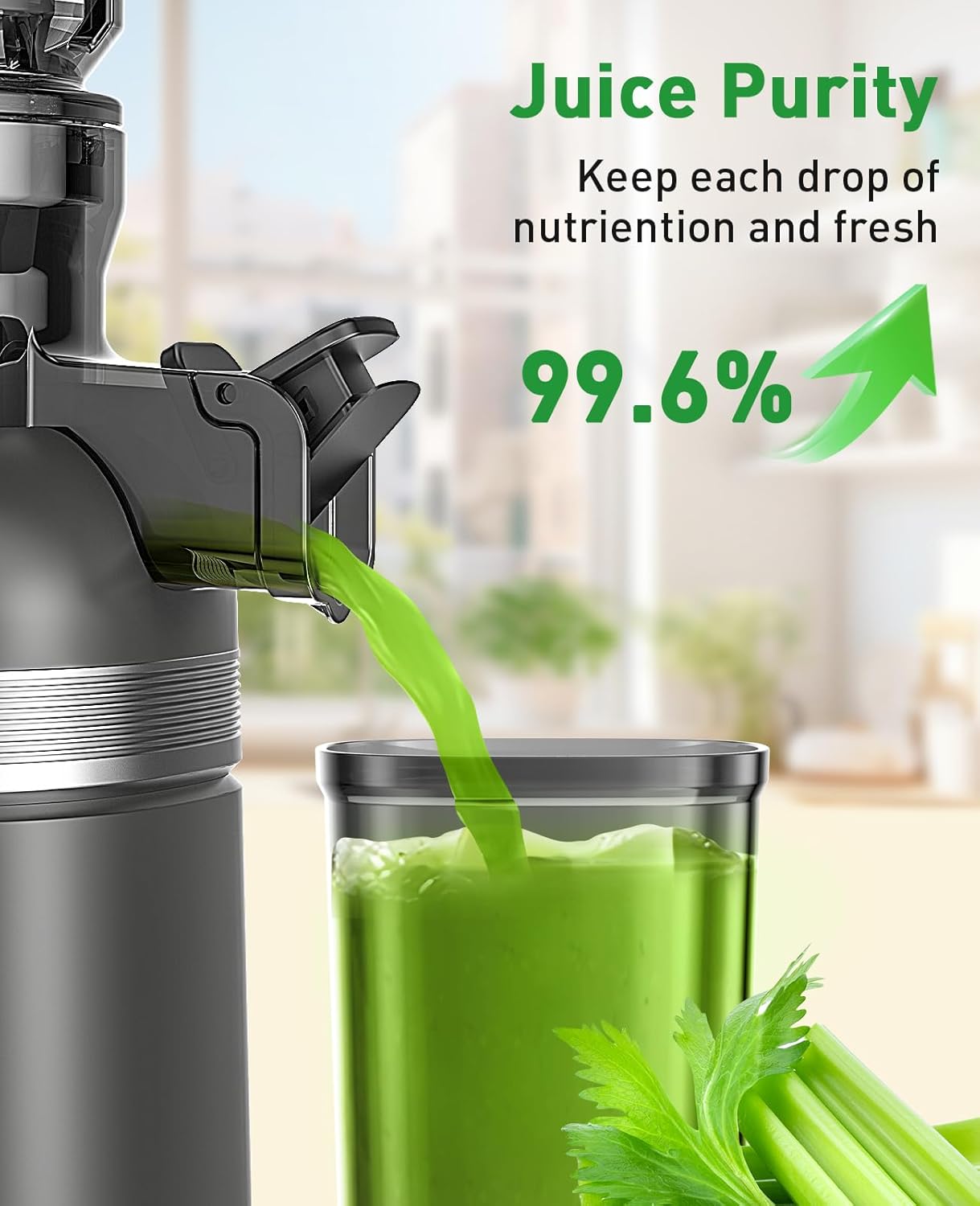 Thumbnail 4 de GlowWise Cold Press Juicer 4.3in 🧃