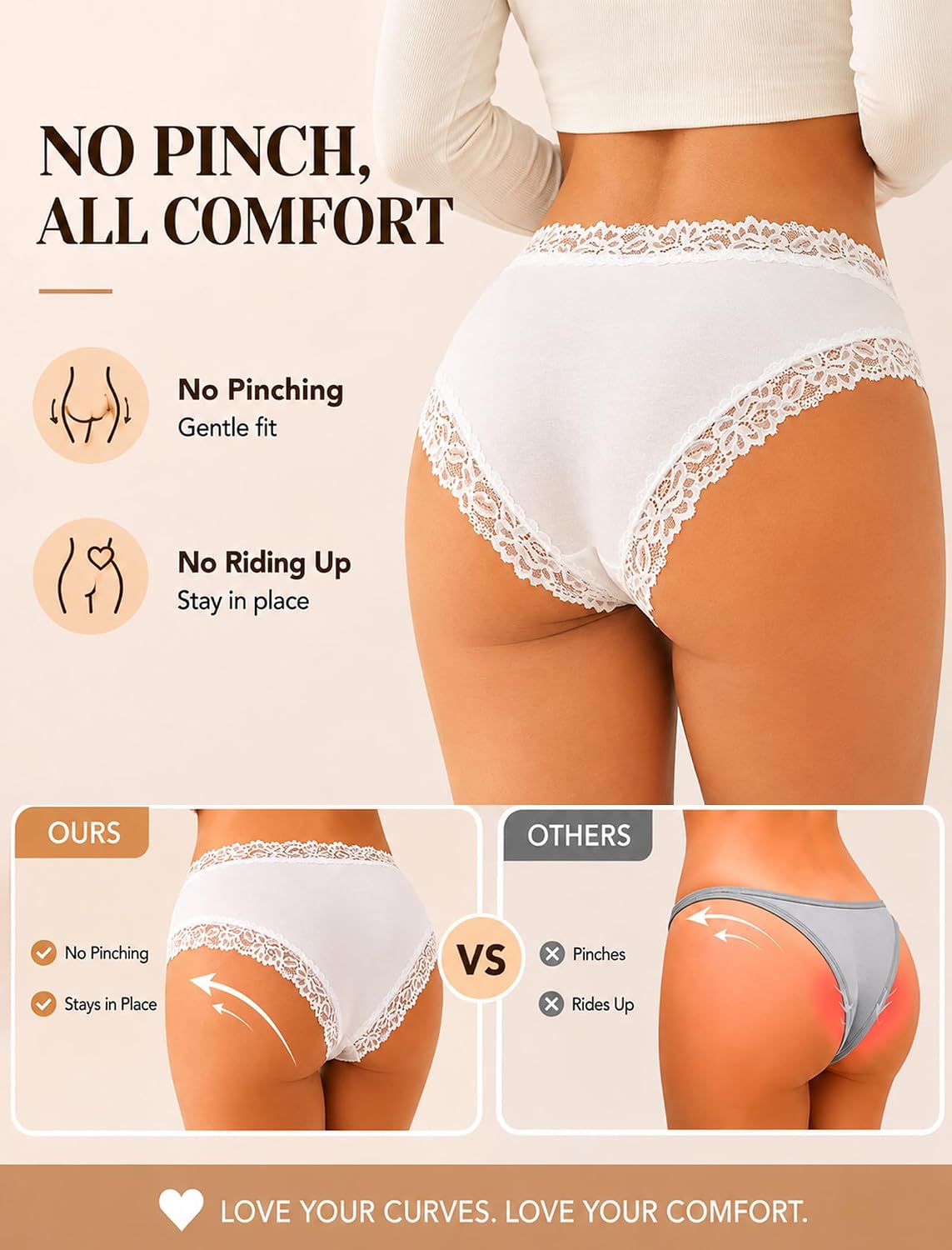 Detalle 2 de Women's Cotton Underwear 6-Pair Set