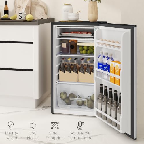 Thumbnail 7 de HOMCOM Under Counter Fridge 91L with 10L Chiller Box - Silver Tone