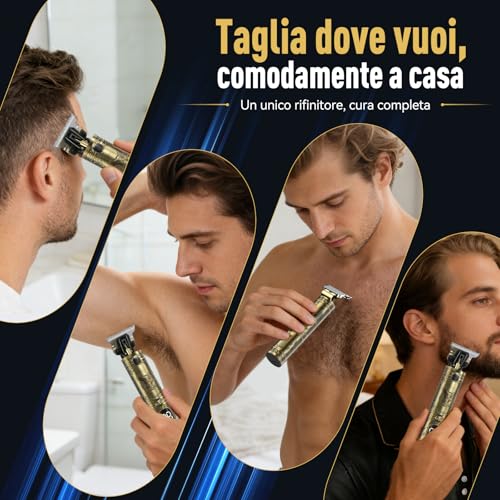 Thumbnail 5 de Solati Tagliacapelli Uomo Professionale: Rasoio elettrico con Display LED, Regolabarba e Kit Rifinitore