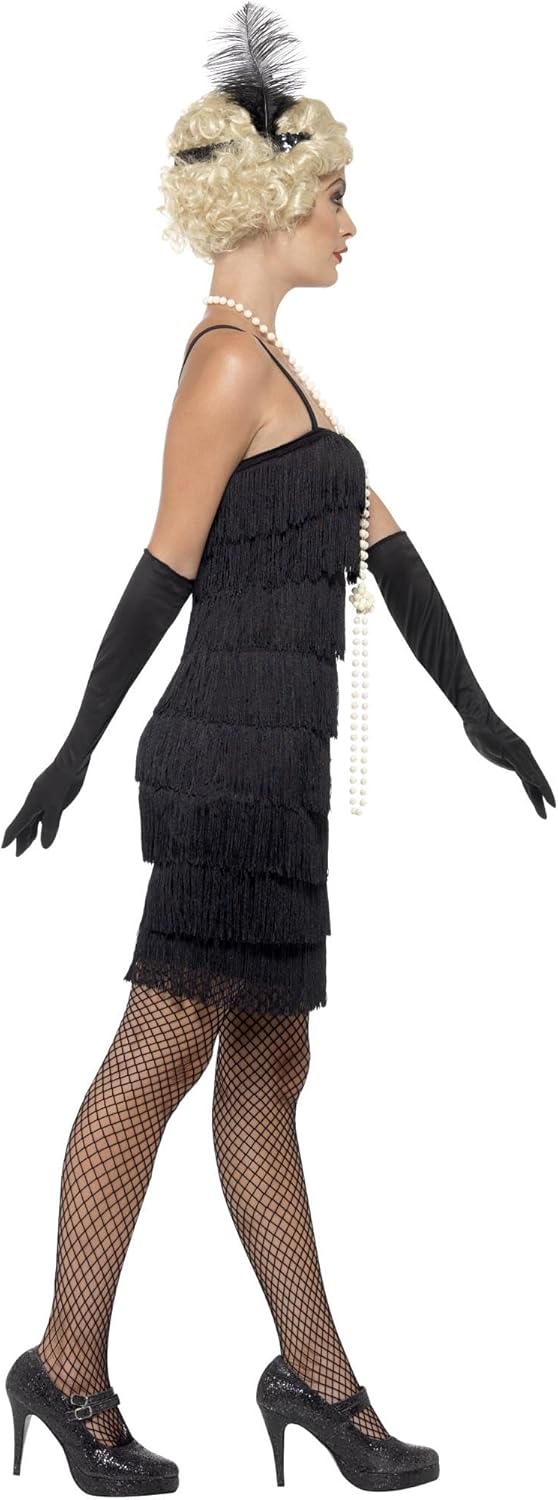 Thumbnail 1 de Smiffy's Flapper años 20 vestido negro