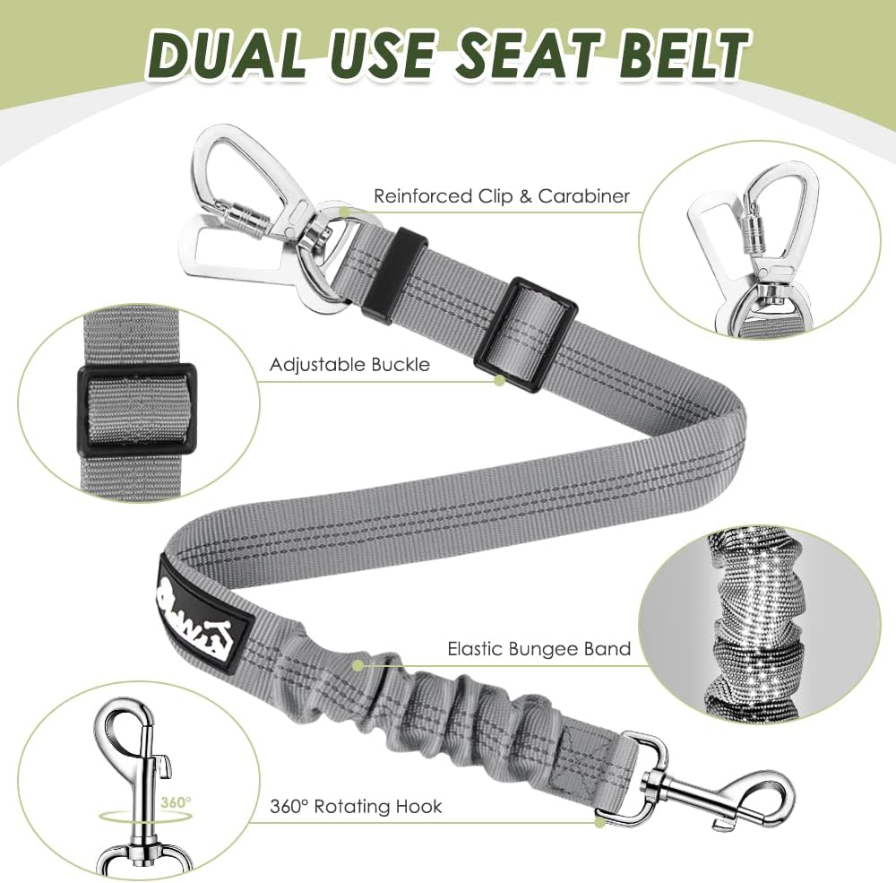 Detalle de Nasjac Dog Car Harness with Seat Belts: Safe Travel for Your Furry Friend