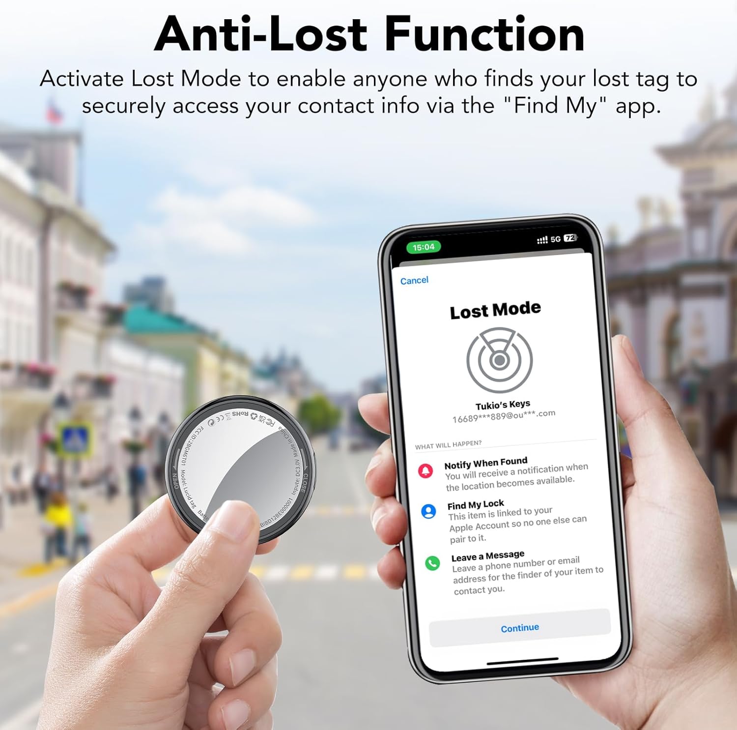 Thumbnail 5 de Tukio Air Tracker Tags 4-pack Bluetooth tracker