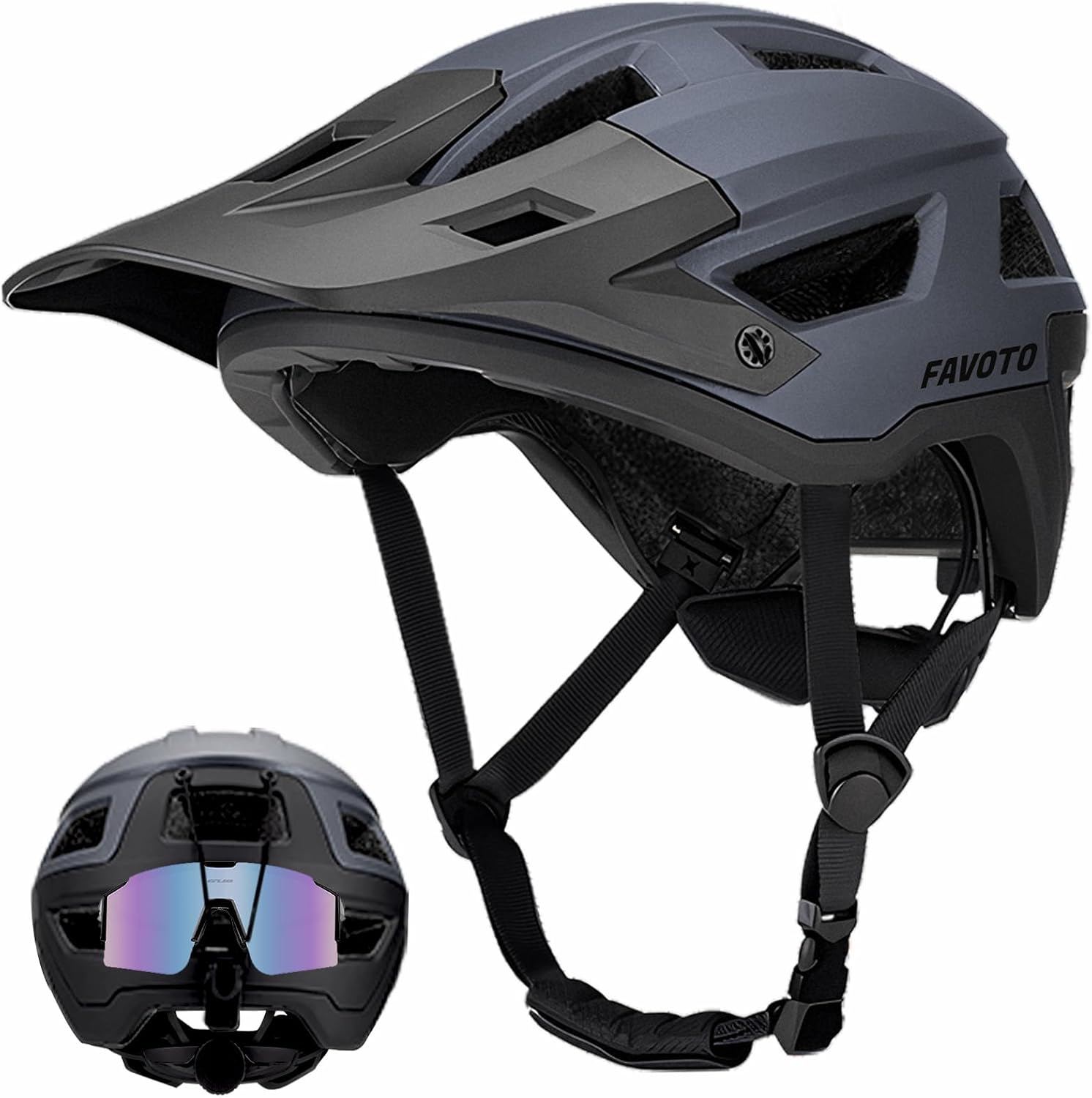 Detalle de Favoto Mountain Bike Helmet lightweight bike helmet