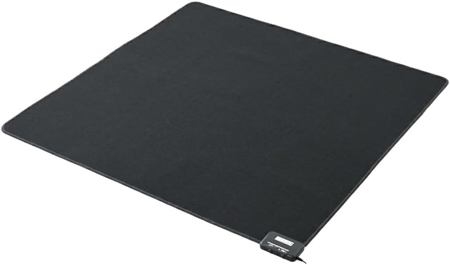 Detalle de 山善 EUCS-201 ホットカーペット 2畳 170×170cm 暖房面積切換・すべり止め・16折り収納