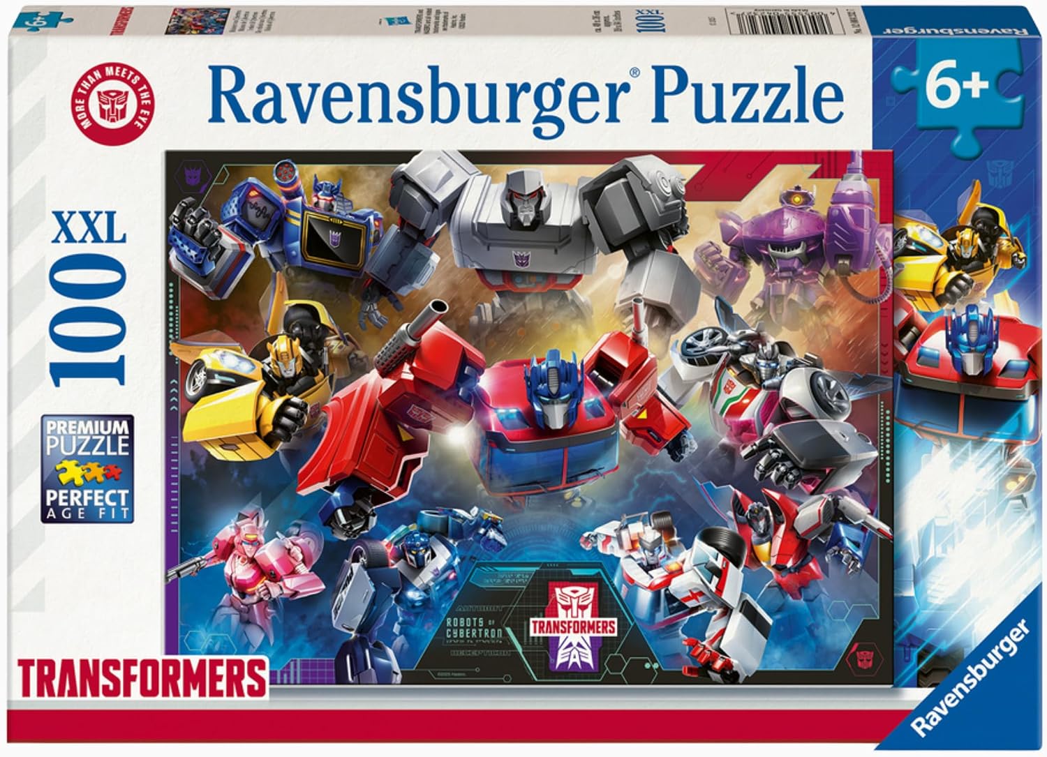 Detalle de Ravensburger Puzzle XXL Transformers 100 pièces (à partir de 6 ans) 36 x 49 cm