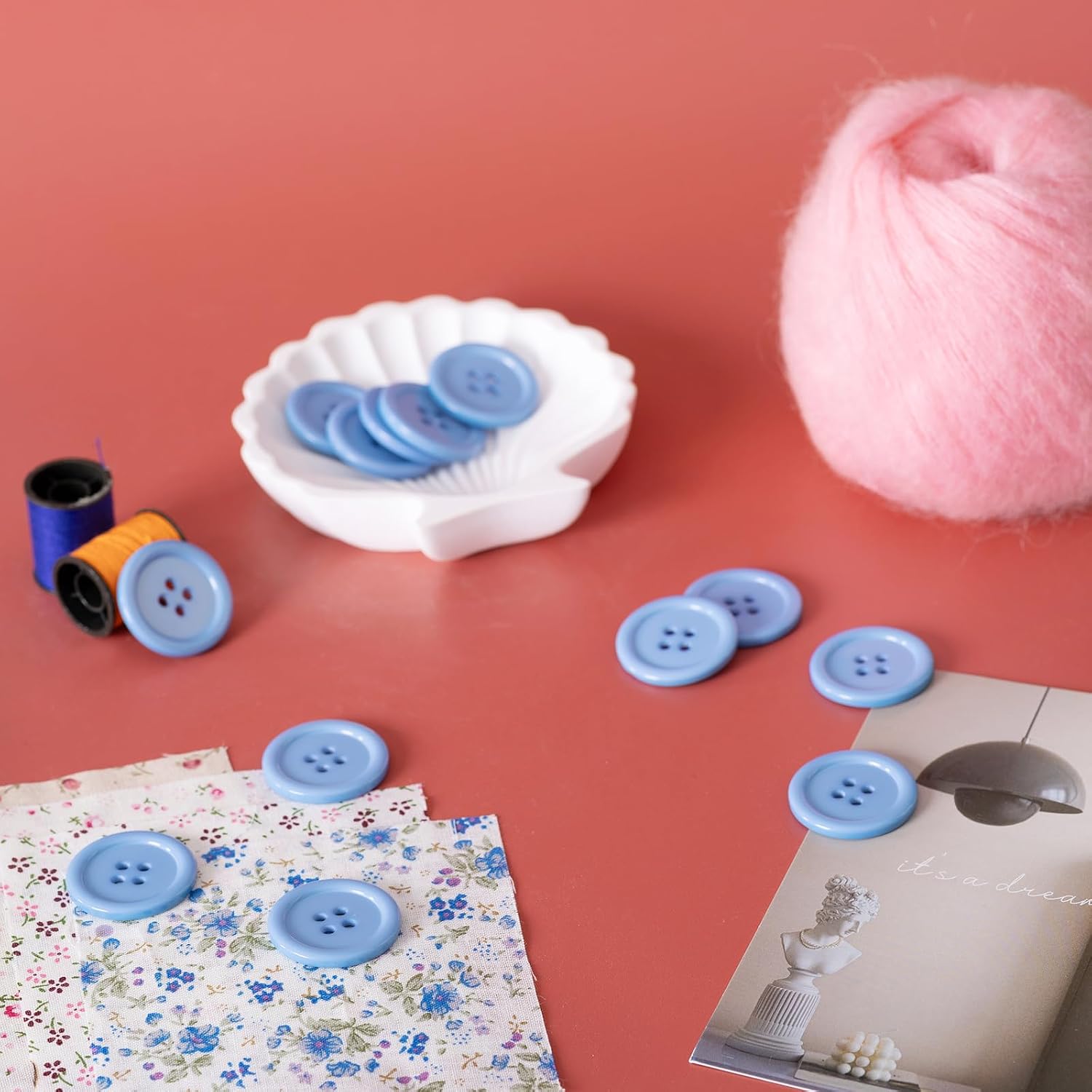 Detalle 2 de Lilaly Resin Buttons, 30 mm