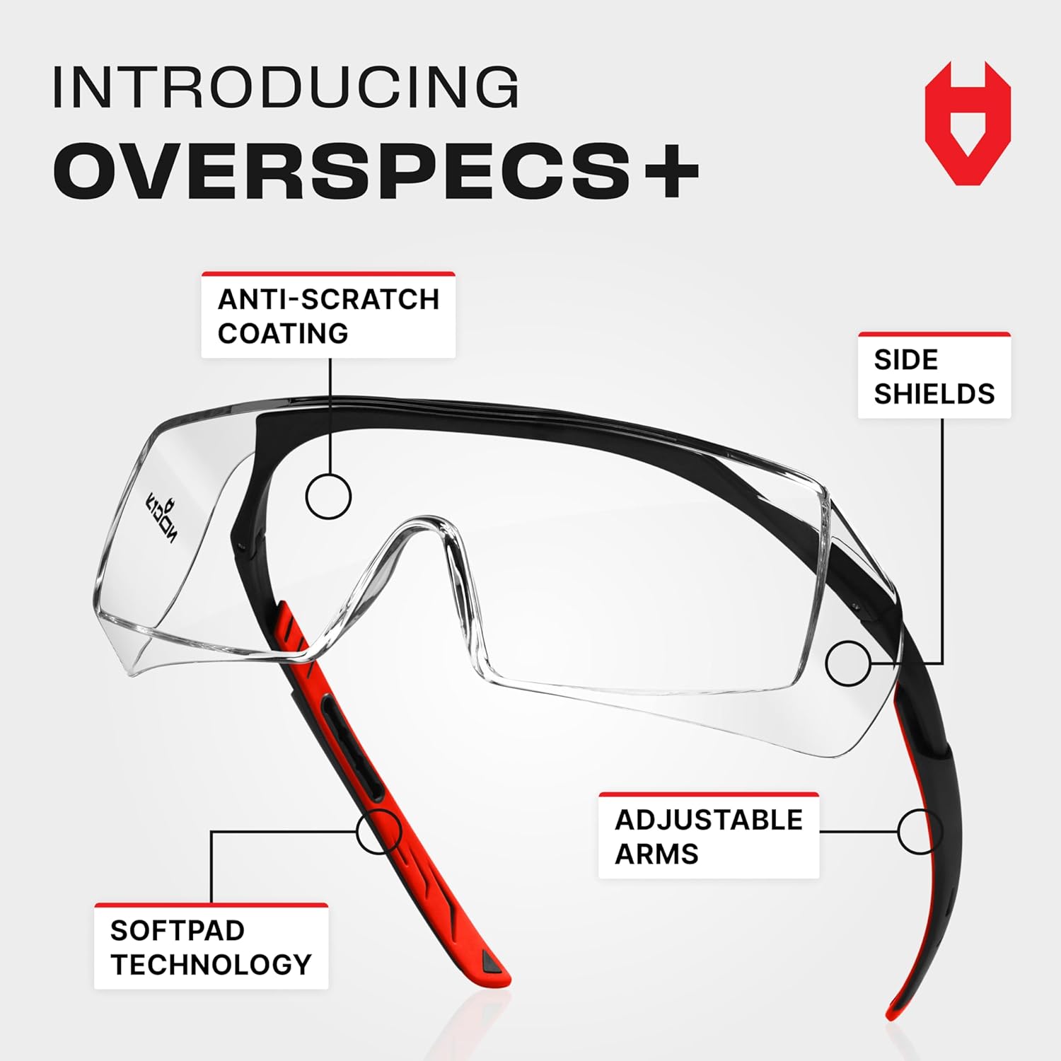 Thumbnail 1 de NoCry Over-Eyewear Safety Glasses