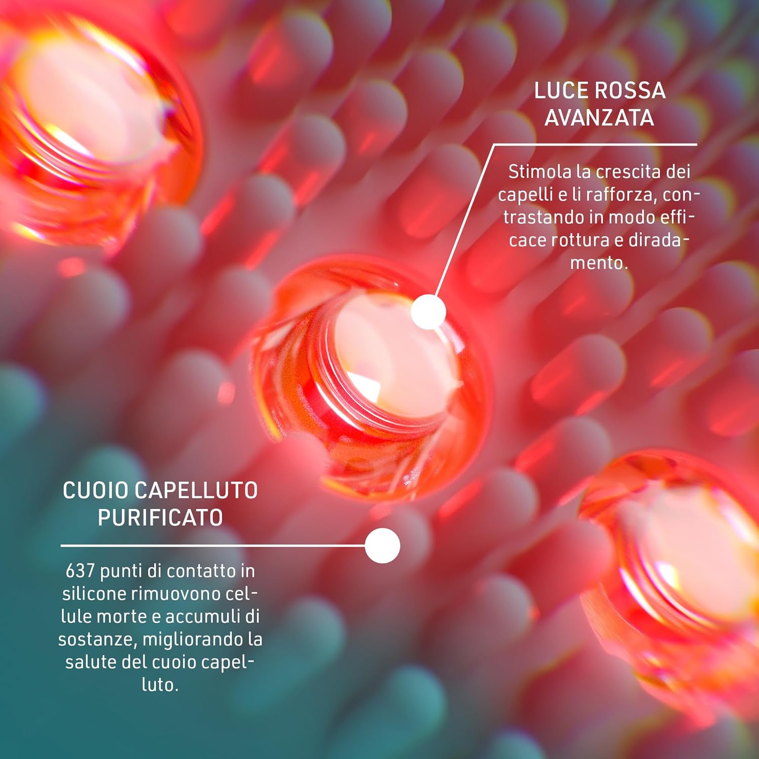 Thumbnail 3 de FAQ 301 massaggiatore per il cuoio capelluto contro il diradamento, ricaricabile USB e 100% impermeabile