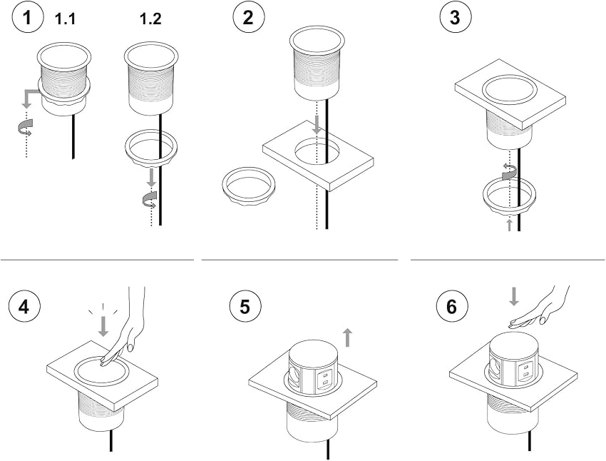Thumbnail 6 de Electraline 62571 Enchufe emergente 3 Schuko, 2 USB