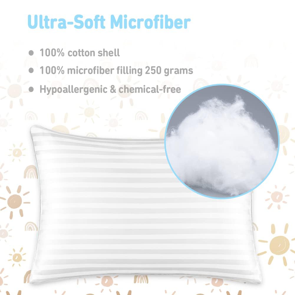 Thumbnail 4 de Babebay 13 x 18-Inch Toddler Pillow with Cotton Case, Microfiber Fill, Rainbow Print