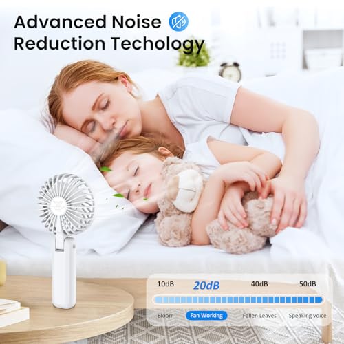 Thumbnail 2 de POIFL Ventilador Portátil de Mano, 4000 mAh, 6 Velocidades y 24 Horas de Autonomía