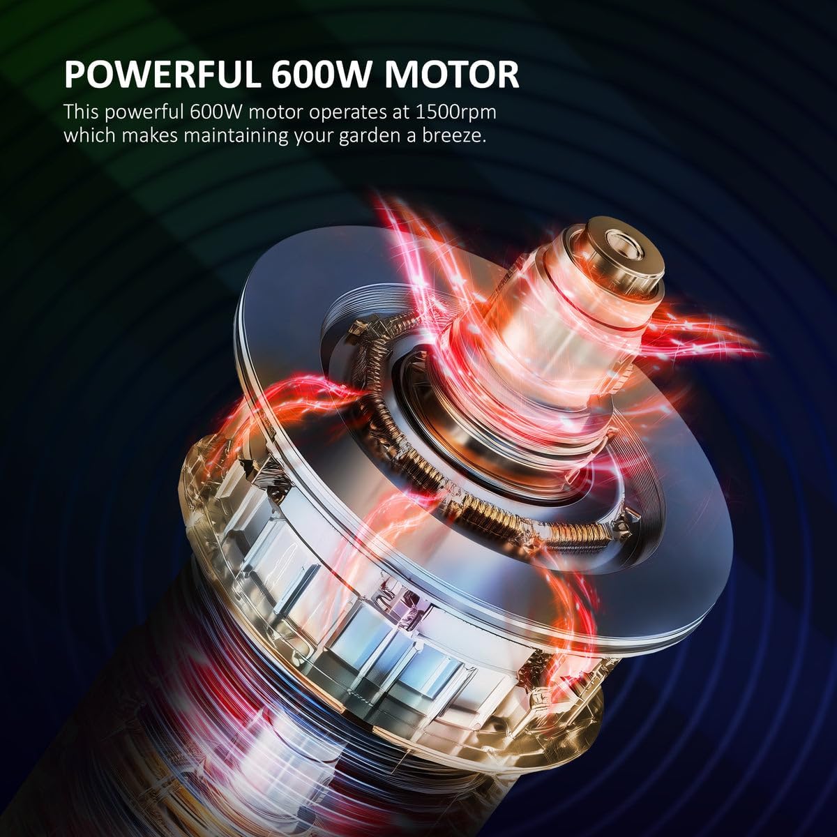 Thumbnail 5 de NETTA 600W Corded Hedge Trimmer (55cm Diamond Blade, 16mm Tooth Opening) with 6m Cable