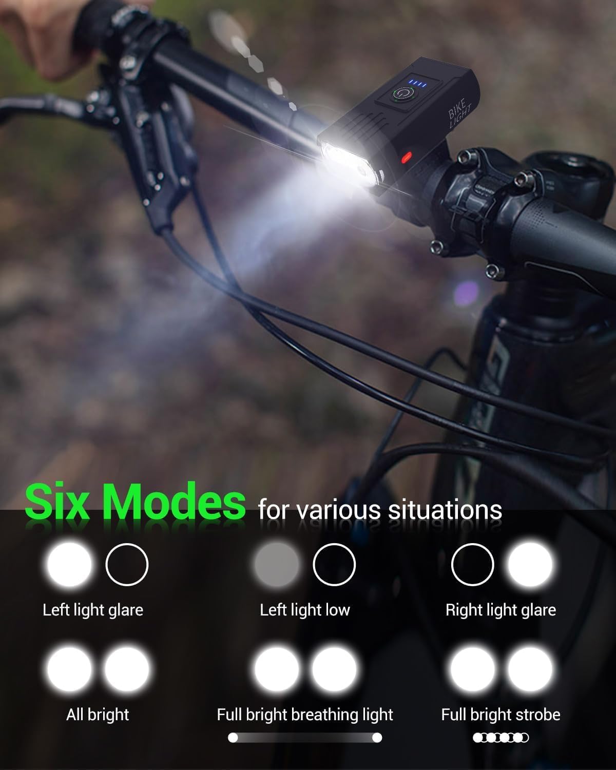 Thumbnail 4 de Bike Lights Front and Back 2025 Upgrade 8–20h