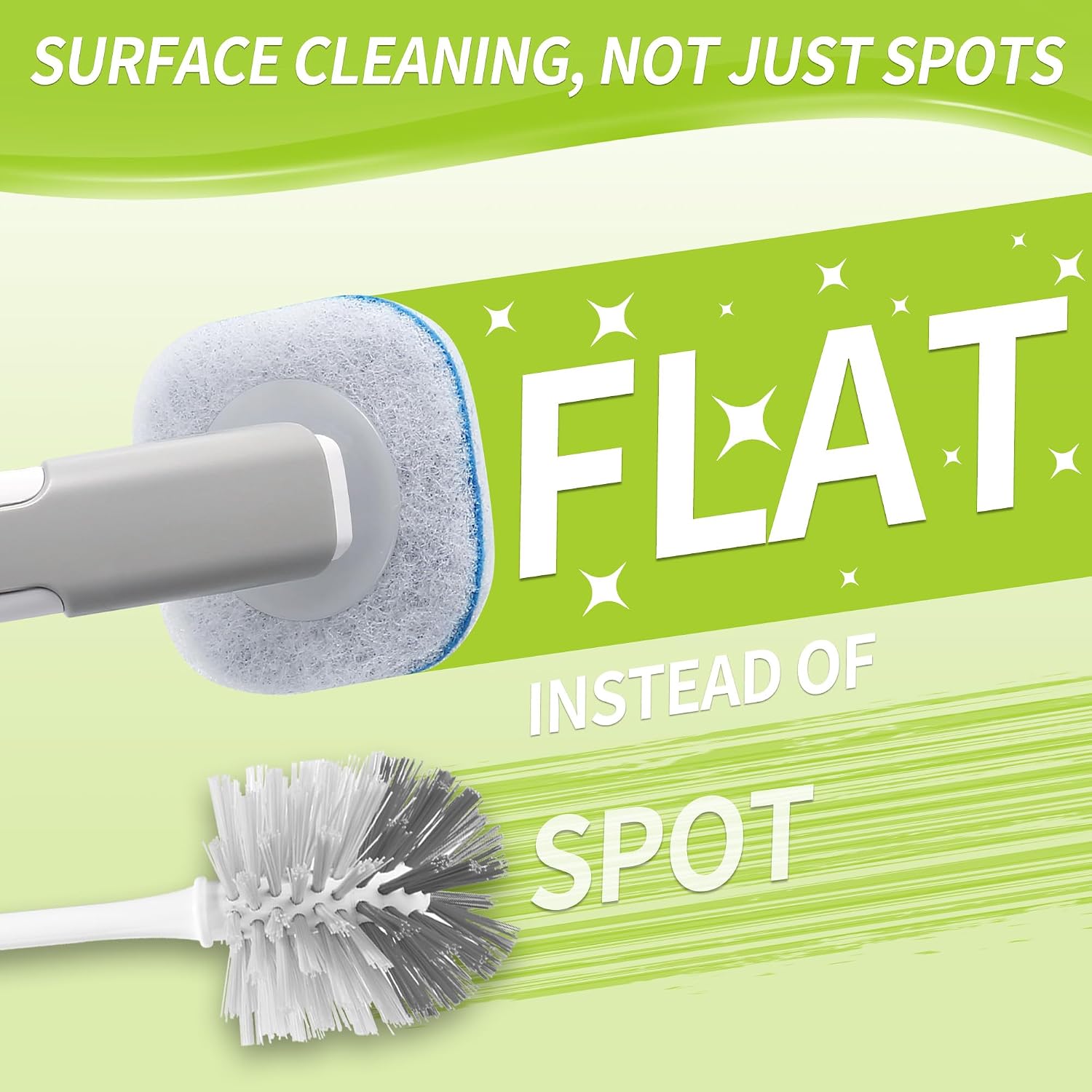 Detalle 1 de IVYROLL TW-R63 Toilet Wand Refills, 63 Count, Triple-Layer Scrubbing Pads