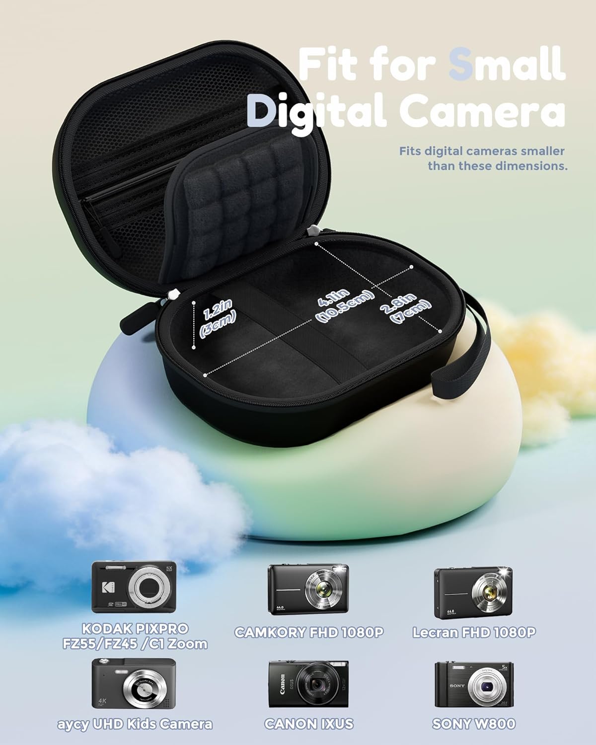 Detalle de ProCase Camera Case for Kodak PIXPRO & Compact Cameras – Light, organised, travel-ready