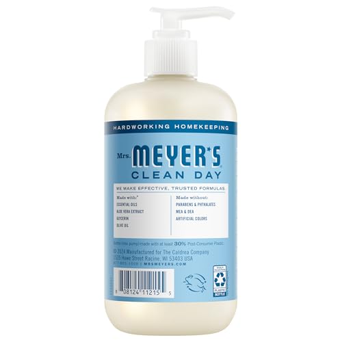 Detalle de Mrs. Meyer’s Clean Day Hand Soap, Rain Water Scent — 12.5 Fl Oz Bottle, 3-Pack