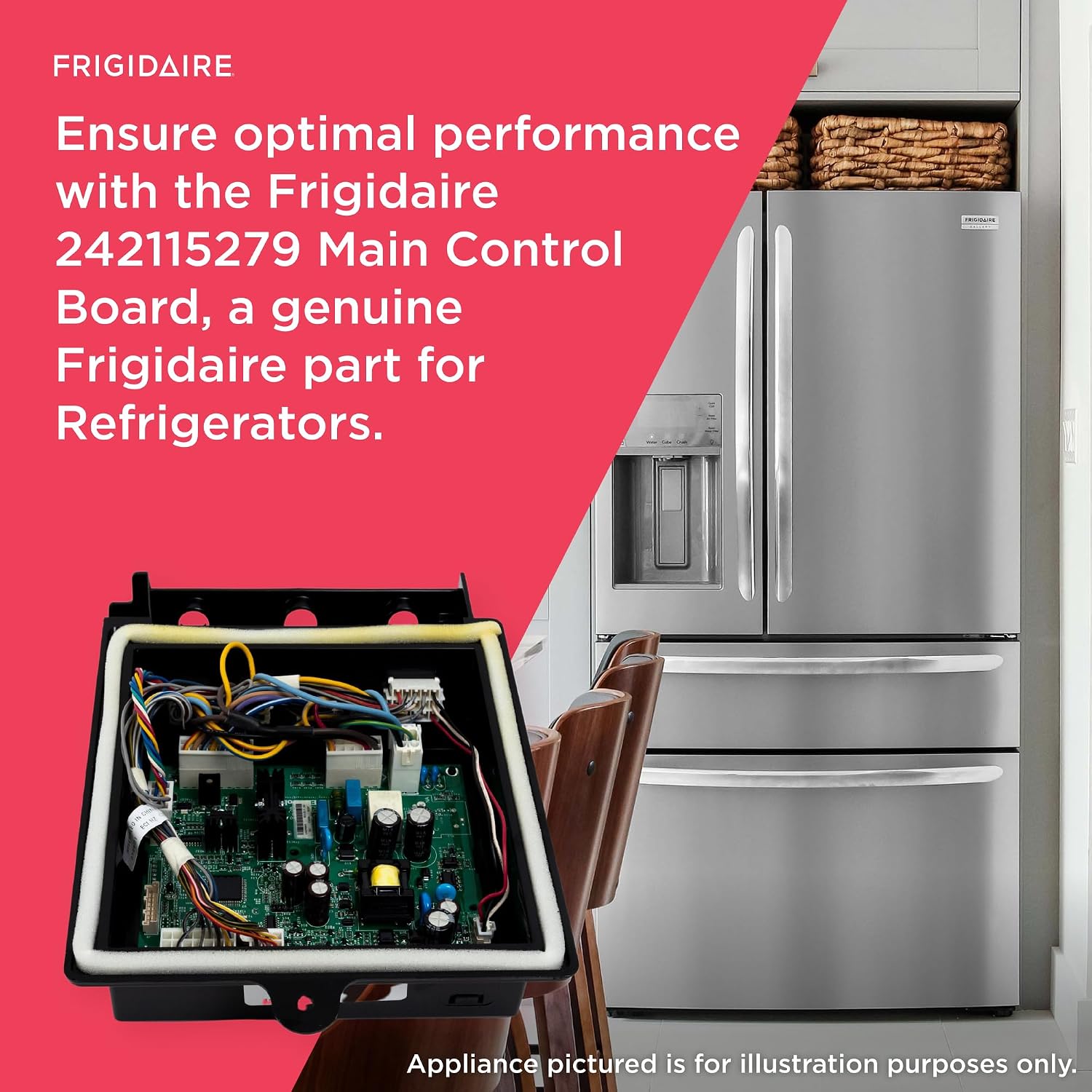 Detalle 1 de Frigidaire Refrigerator Main Control Board 242115279