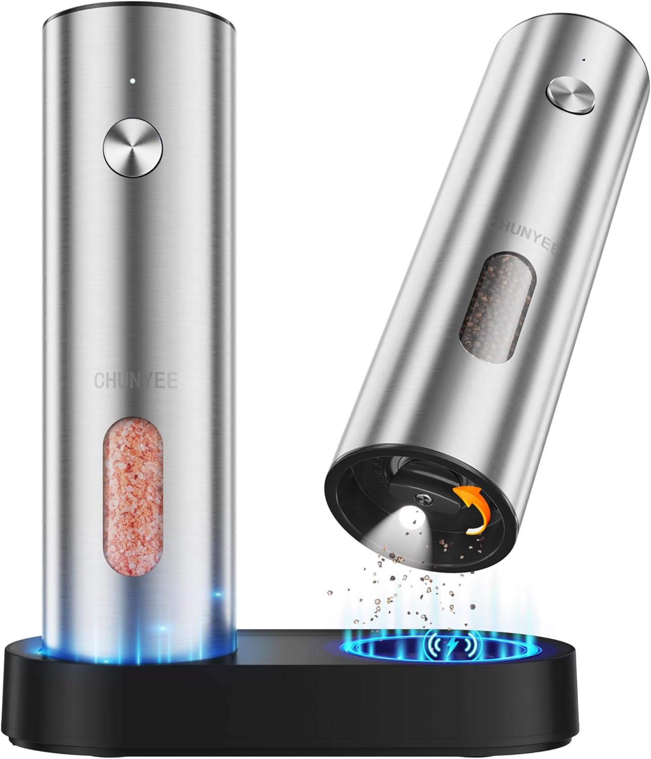Detalle de Electric Salt and Pepper Grinder Set 2-piece 🧂