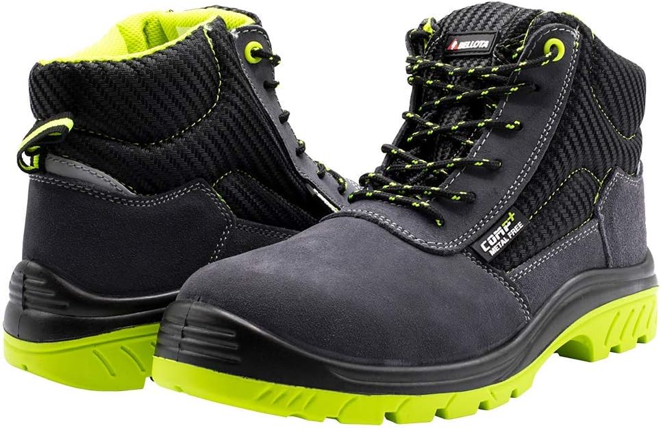 Detalle de Bellota 72309S1P – buty ochronne ze skóry dwoinowej, lekkie i oddychające