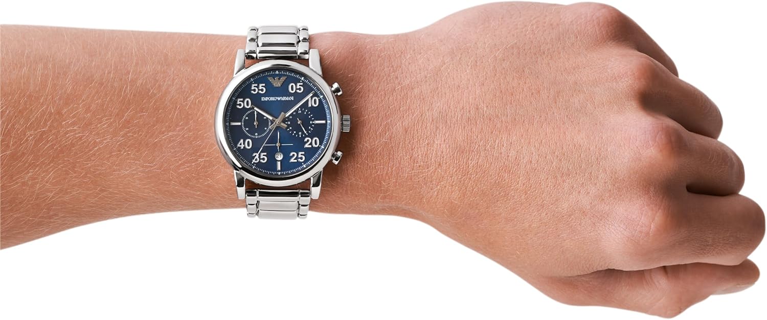 Thumbnail 4 de Emporio Armani Montre pour homme - Quartz Chronographe 43 mm en acier inoxydable