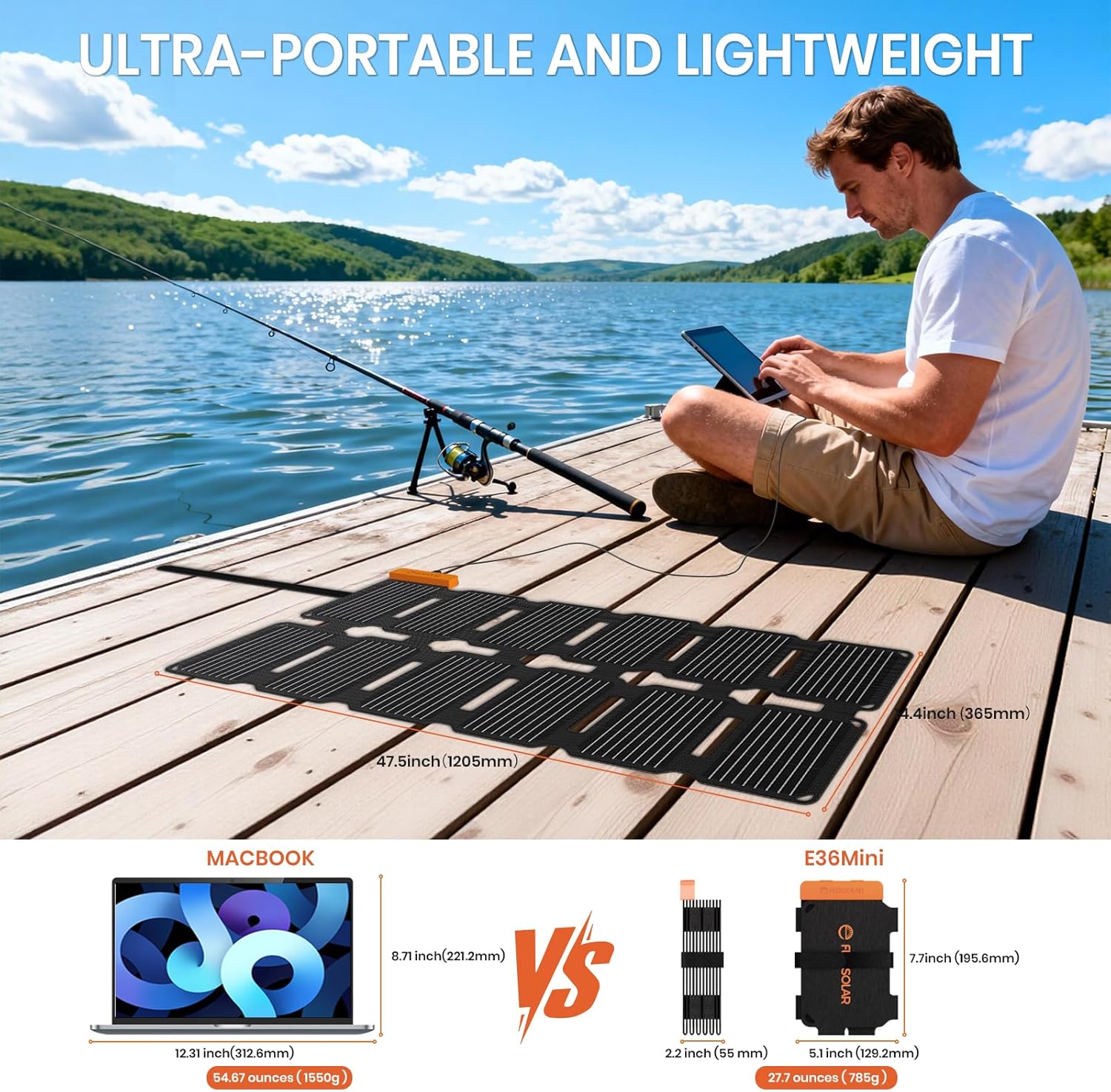Thumbnail 4 de FlexSolar 36W Portable Solar Charger with USB-A/C Ports