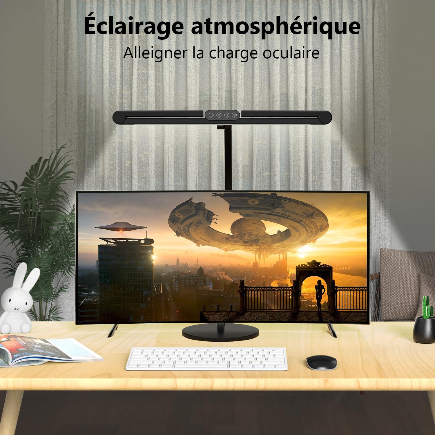 Detalle de EPABINA 1500LM Lampe de Bureau LED 24W