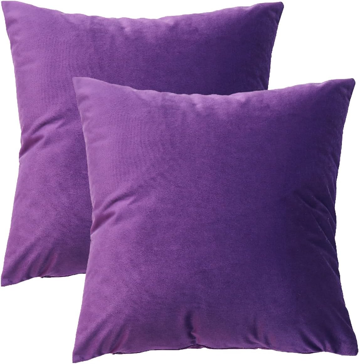 Detalle de GONOVE Cushion Covers 50x50cm Velvet Purple Square Pillowcase