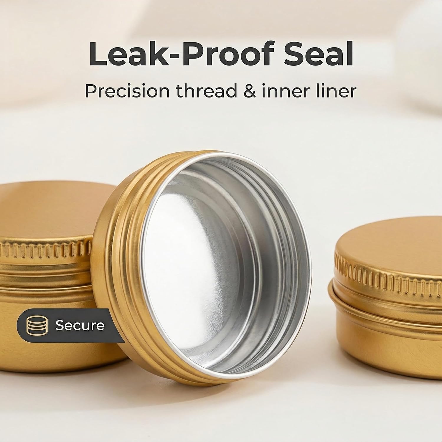 Detalle 1 de LJY Aluminum Tins 0.5 oz