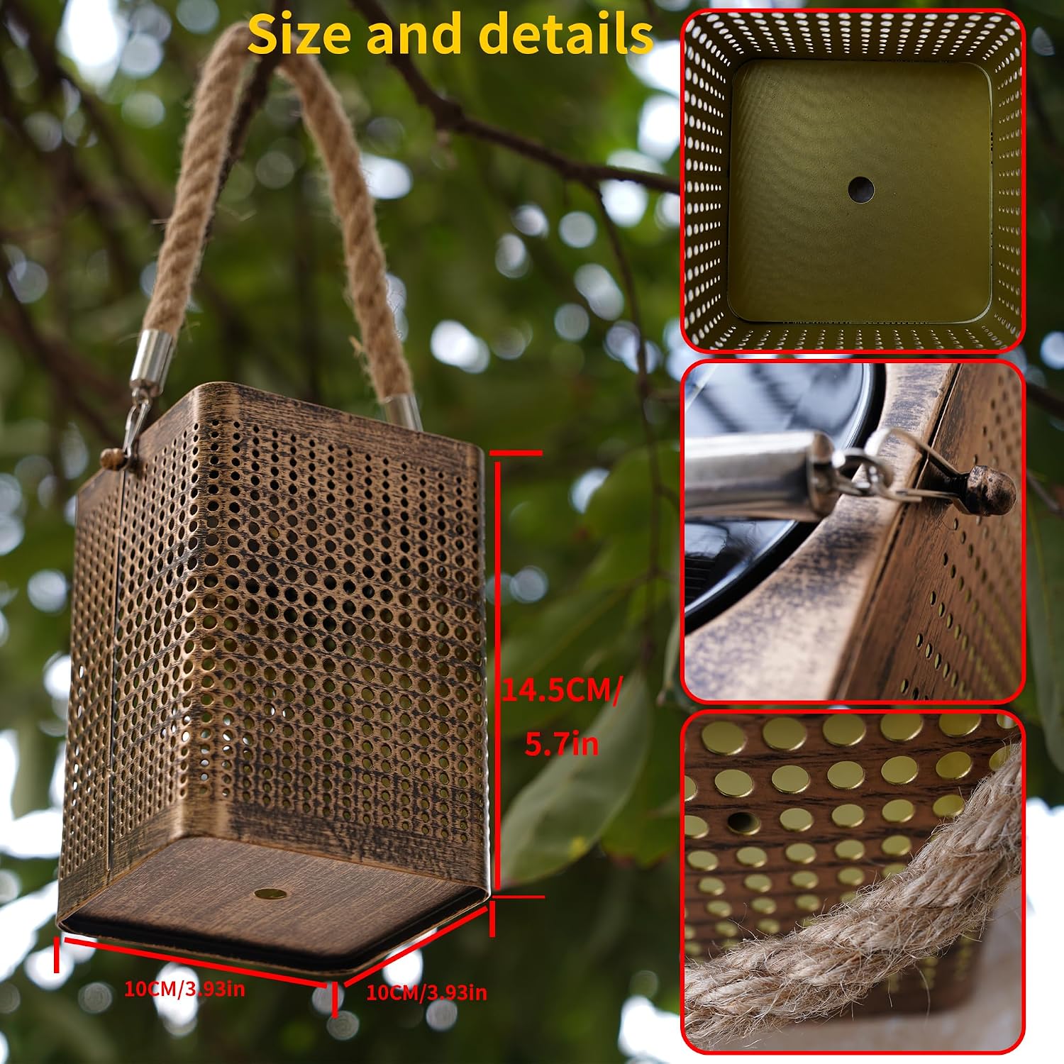 Thumbnail 3 de KarlpaSW Solar Lanterns 2-Pack Outdoor Lights