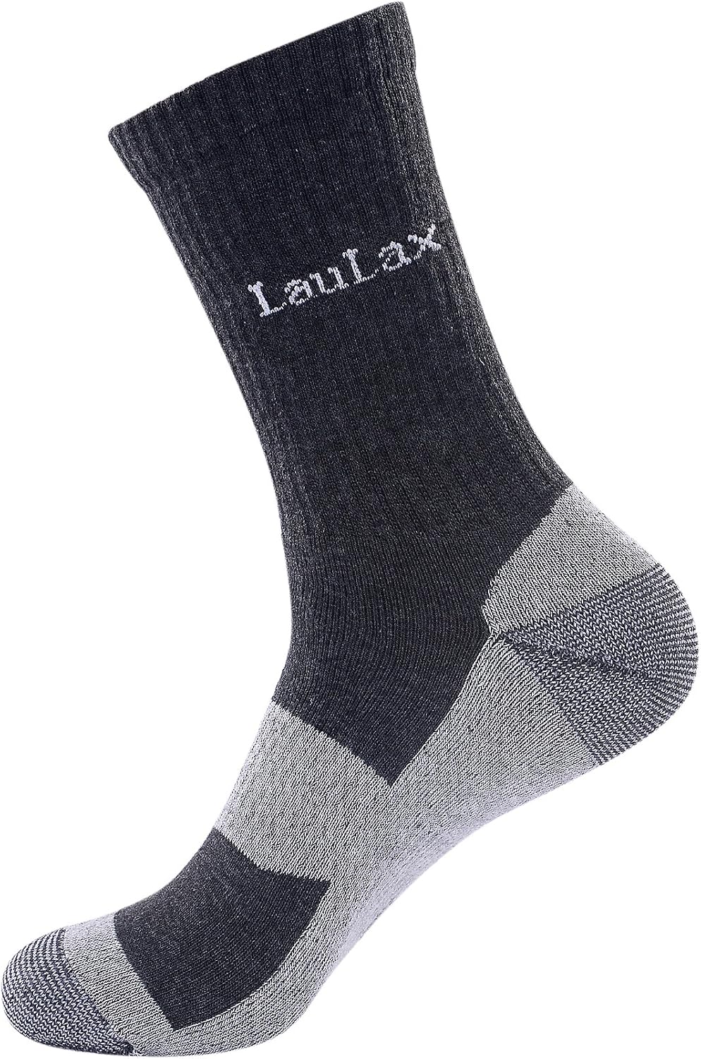 Detalle de Laulax 4 Pairs Ultra Comfortable Reinforced Seamless Toe Work Socks (Gift Box)