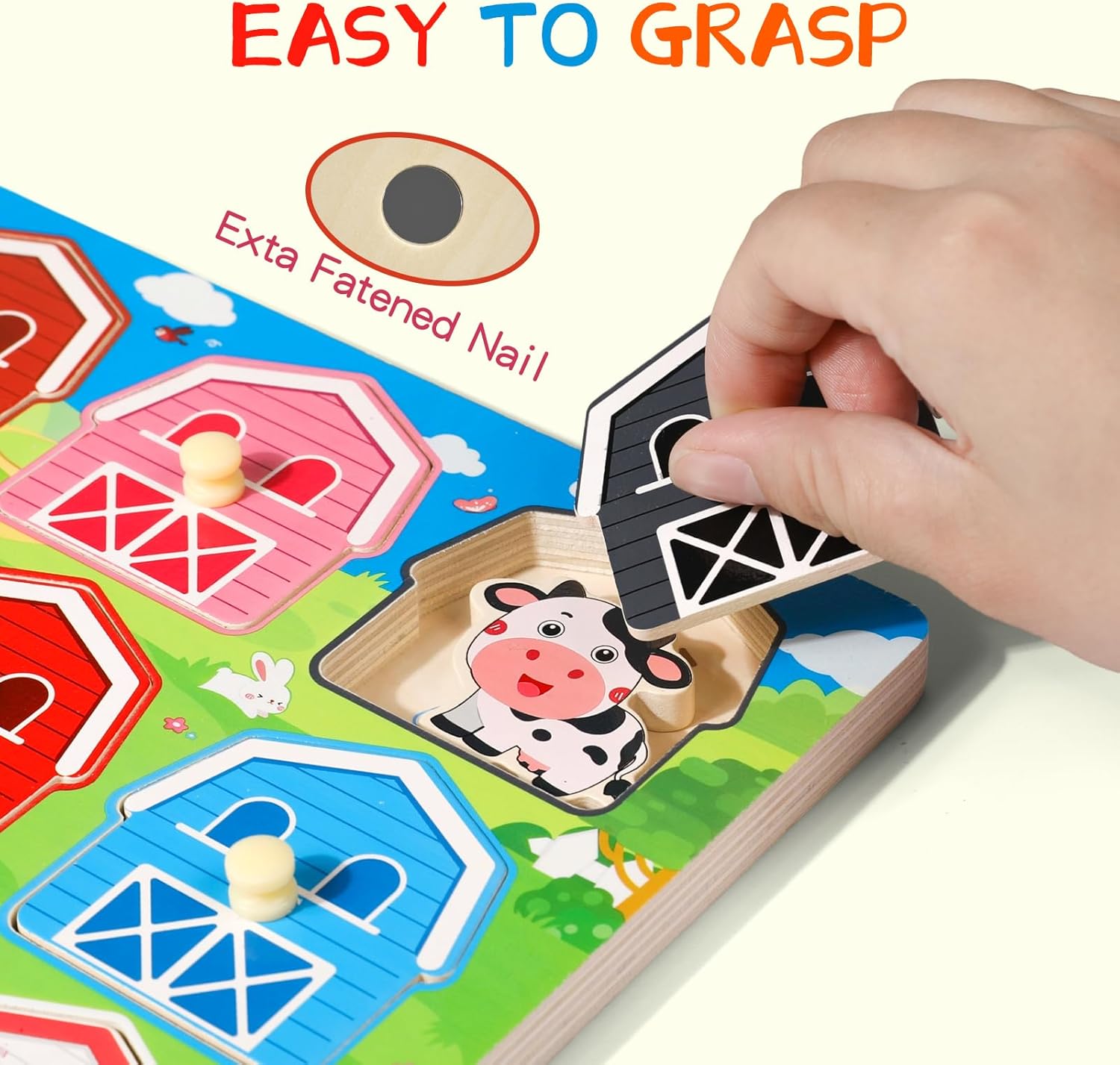 Thumbnail 6 de Holzpuzzle Montessori Tierpuzzle ab 1 Jahr