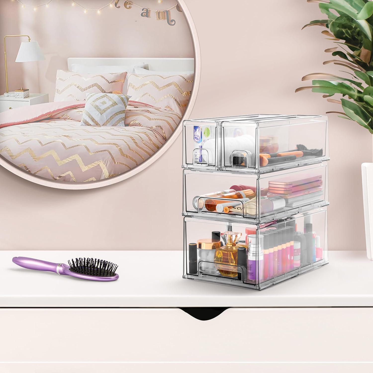 Thumbnail 4 de Sorbus Large Clear Storage Drawers – 2-Pack ⏩